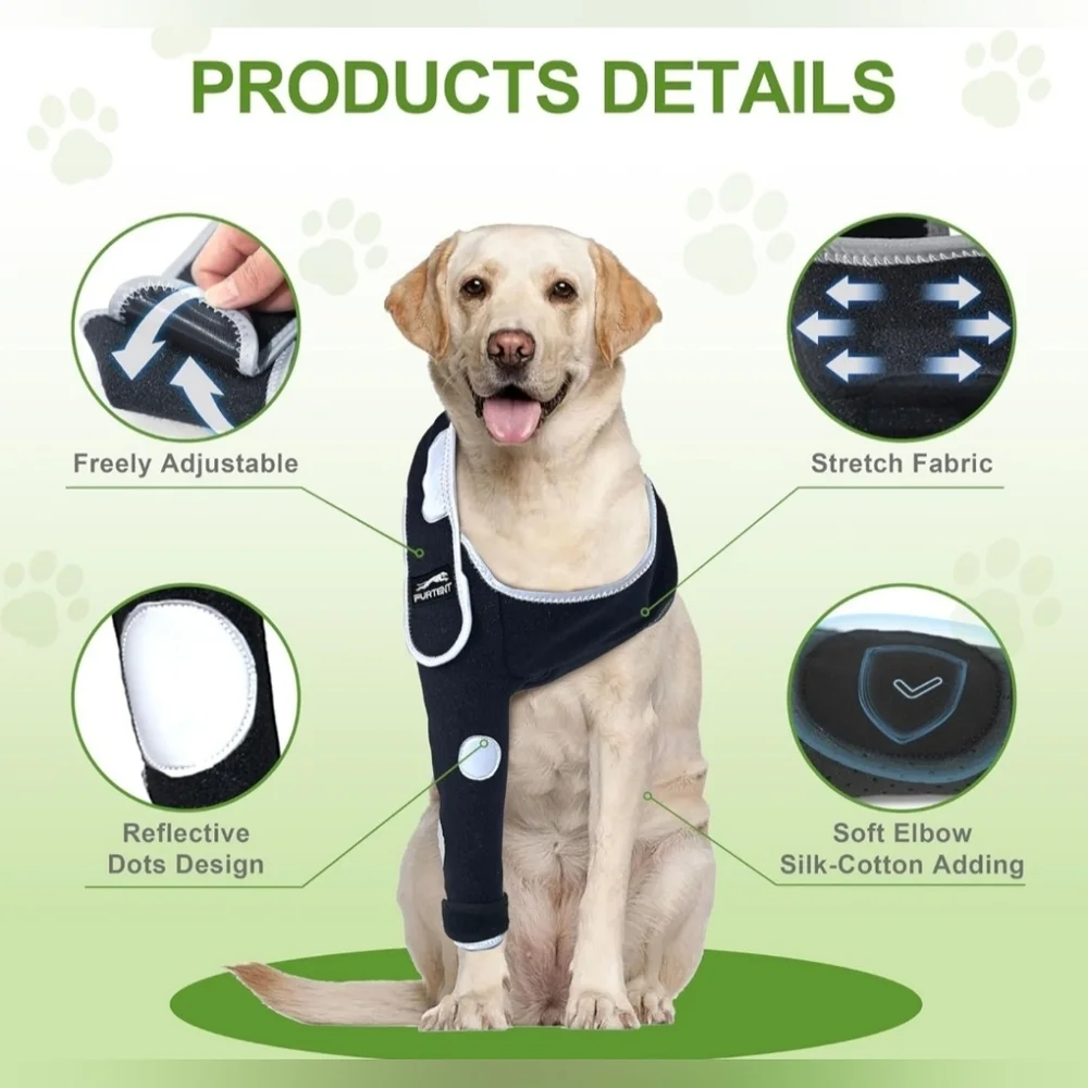 NWT‎ Furtent Dog Recovery Sleeve Right Leg XS Prevent Licking Surgery Wound